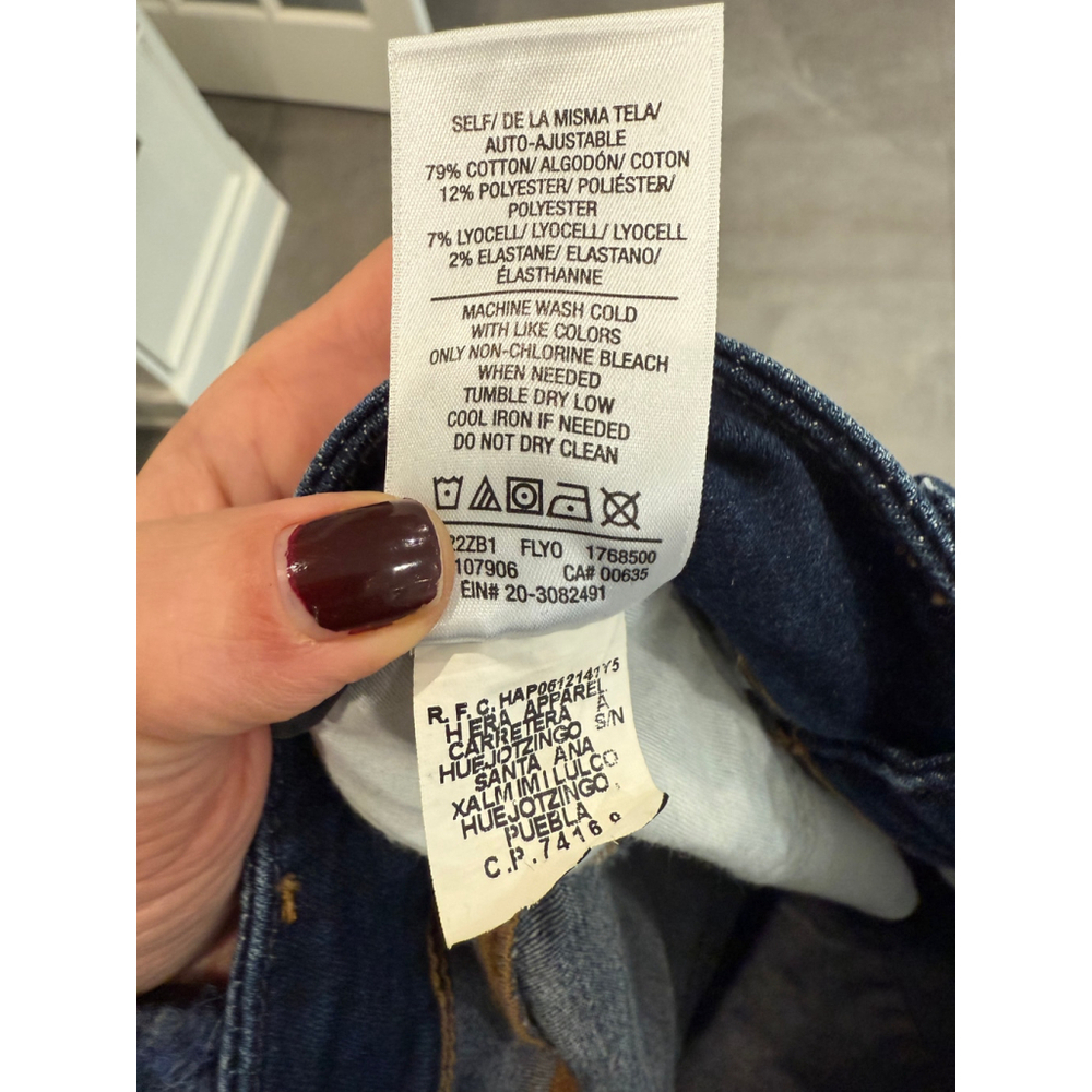 Hudson Collin Low Rise Skinny Jeans in dark Blue denim Size 26 - Picture 5 of 8
